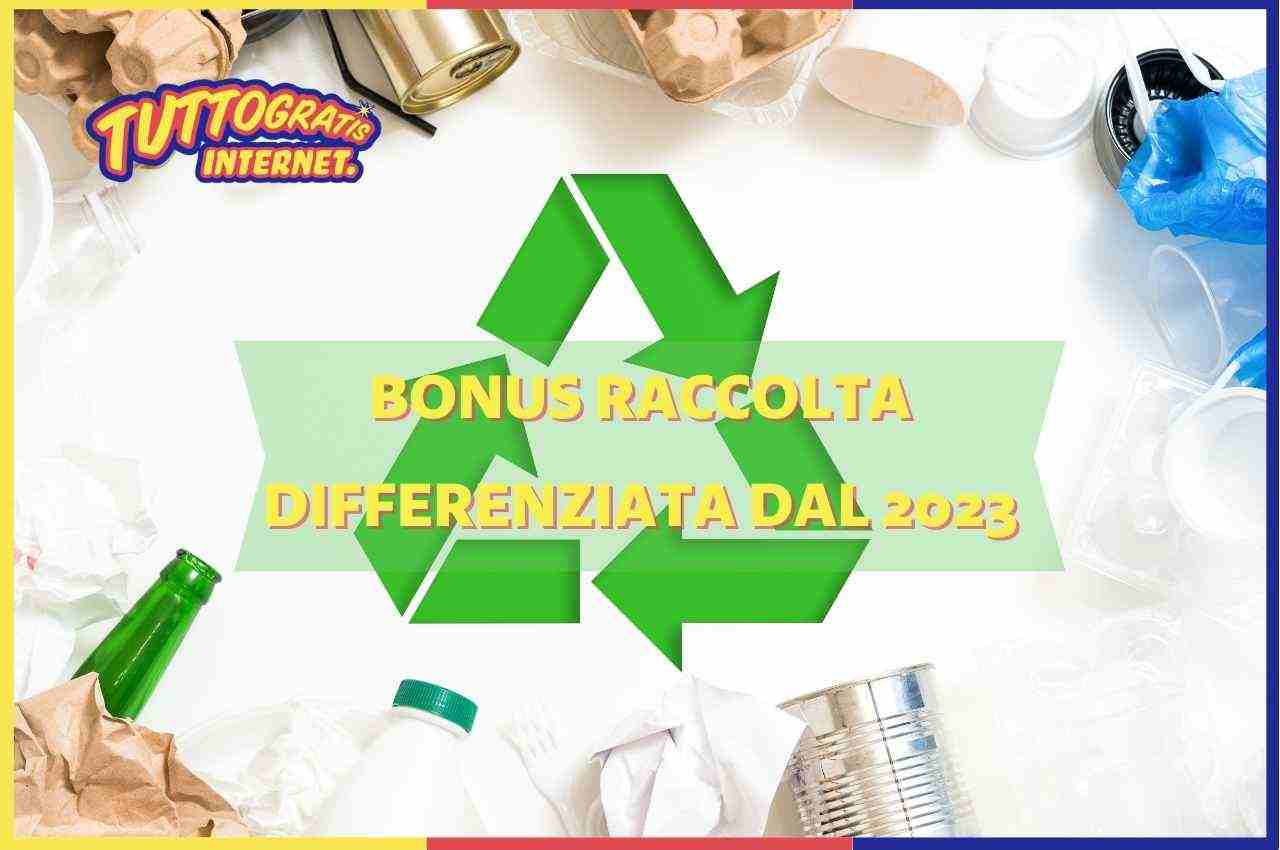 Bonus raccolta differenziata