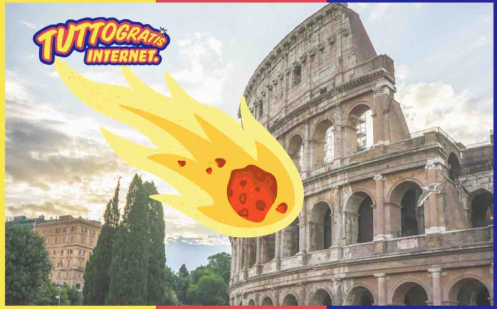 Asteroide 2023 Bu contro Roma