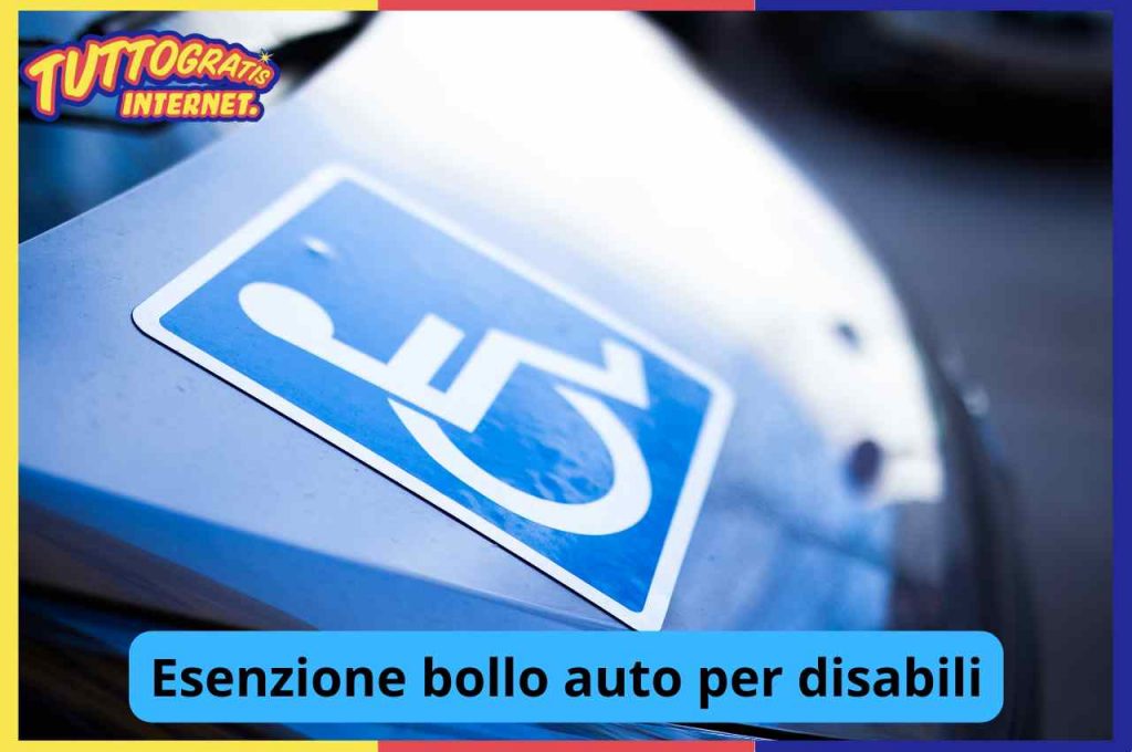 Esenzione bollo auto per disabili