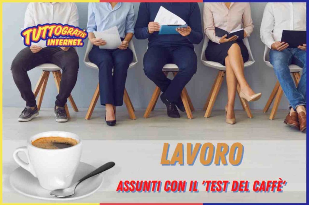 Lavoro, test del caffè