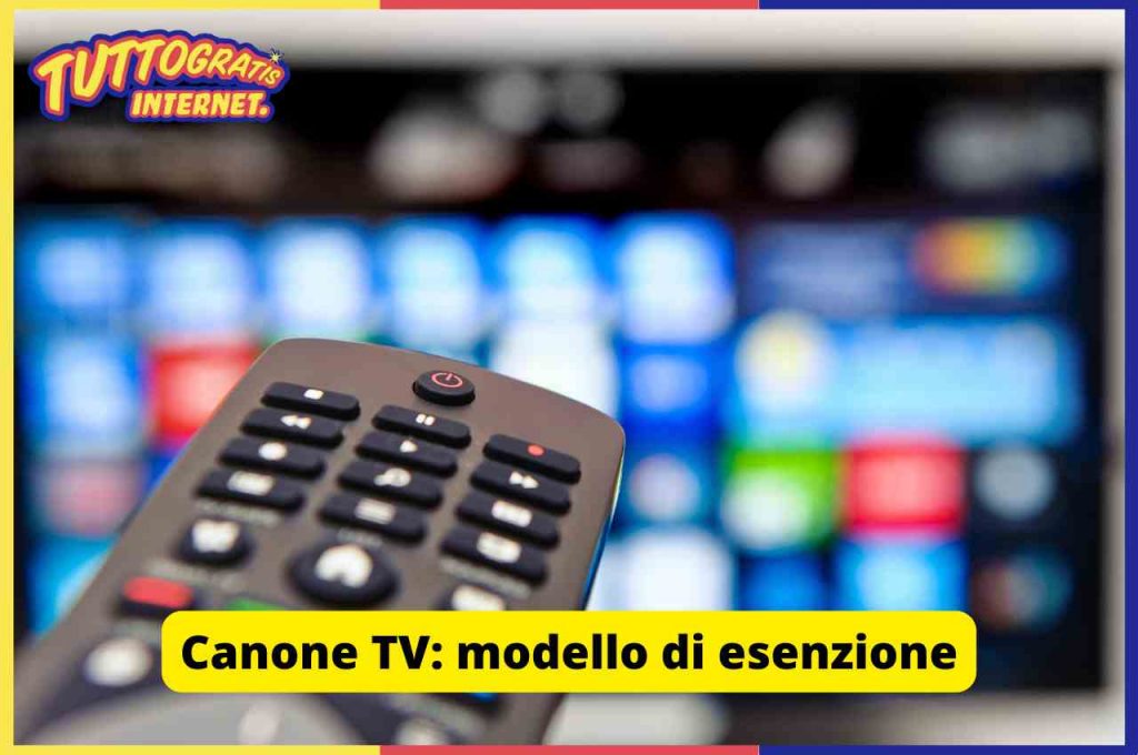 Modello esenzione canone RAI: