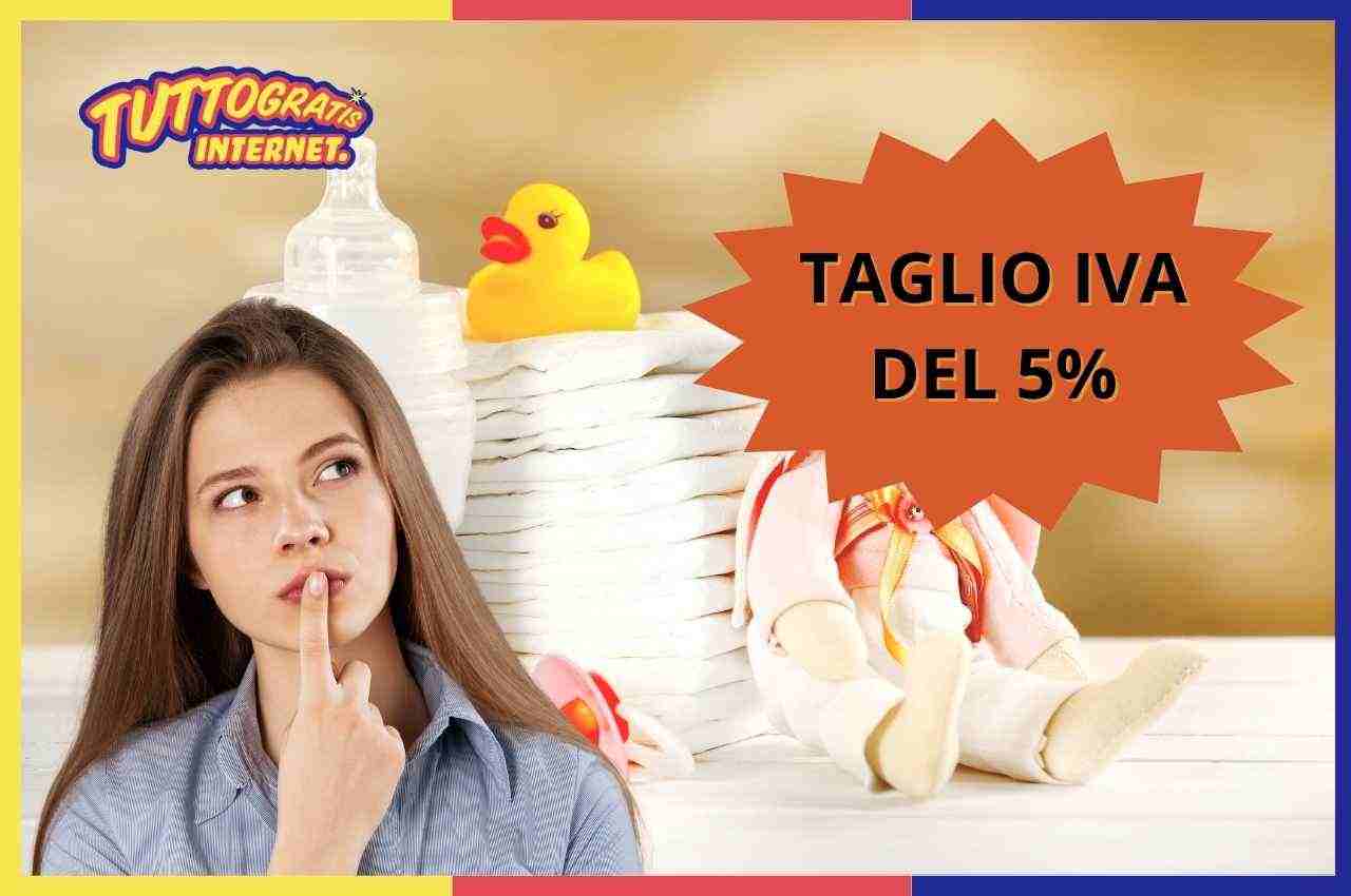 TAGLIO IVA PRODOTTI INFANZIA