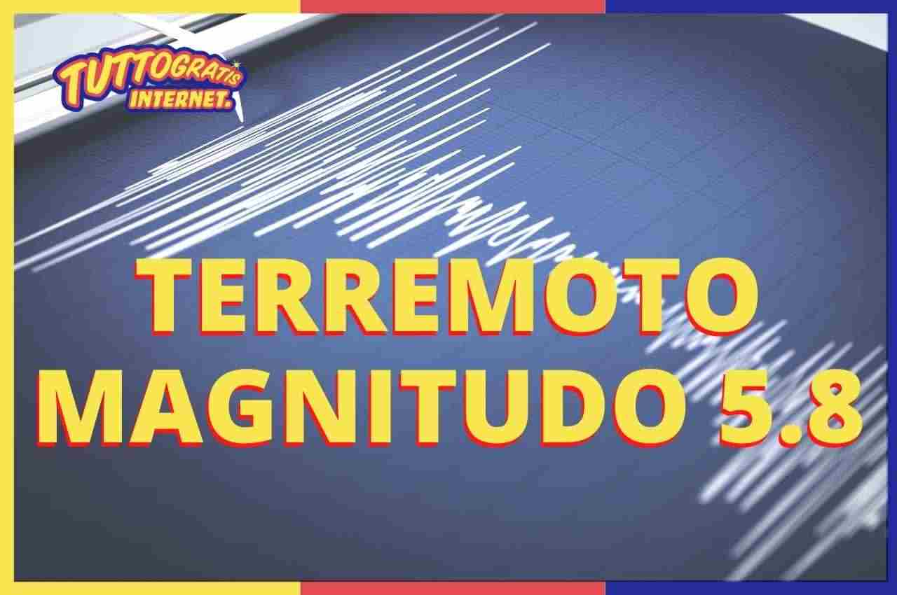 TERREMOTO MAGNITUDO 5.8