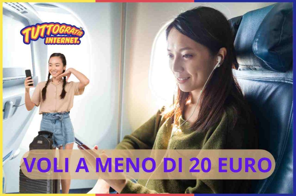 Voli a meno di 20 euro