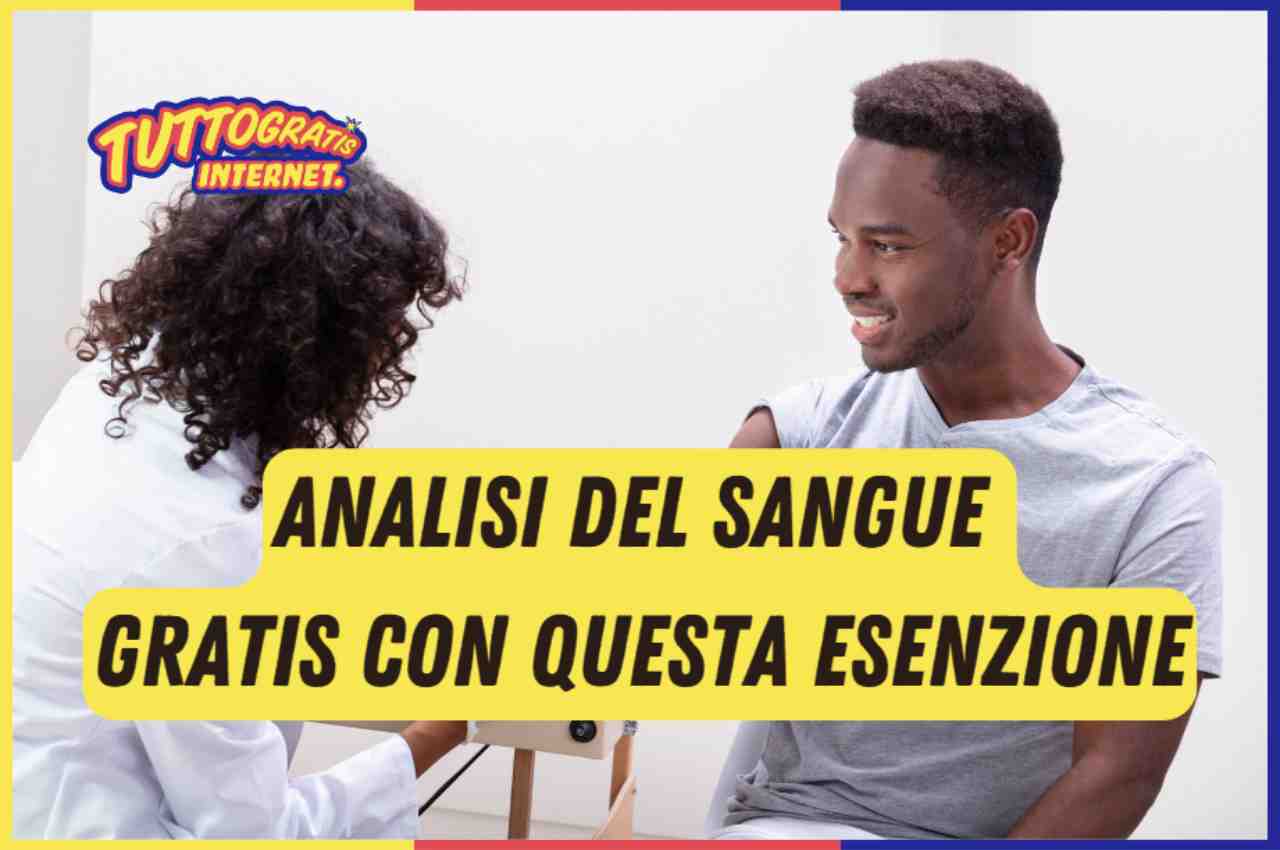 Analisi del sangue, esenzione