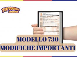 Modello 730: modifiche