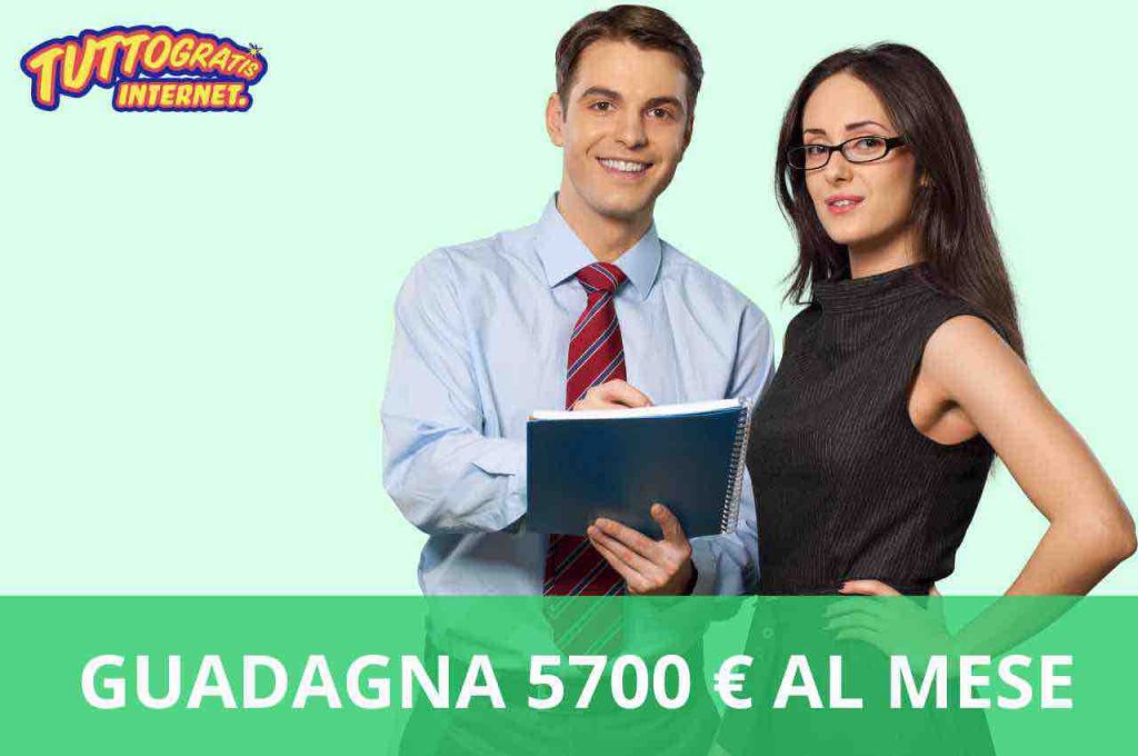 Offerta di lavoro da 5700€ al mese