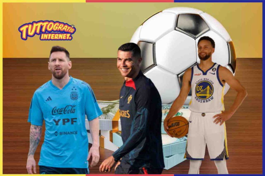 Sportivi più pagati 2023: Messi, Ronaldo, Stephen Curry