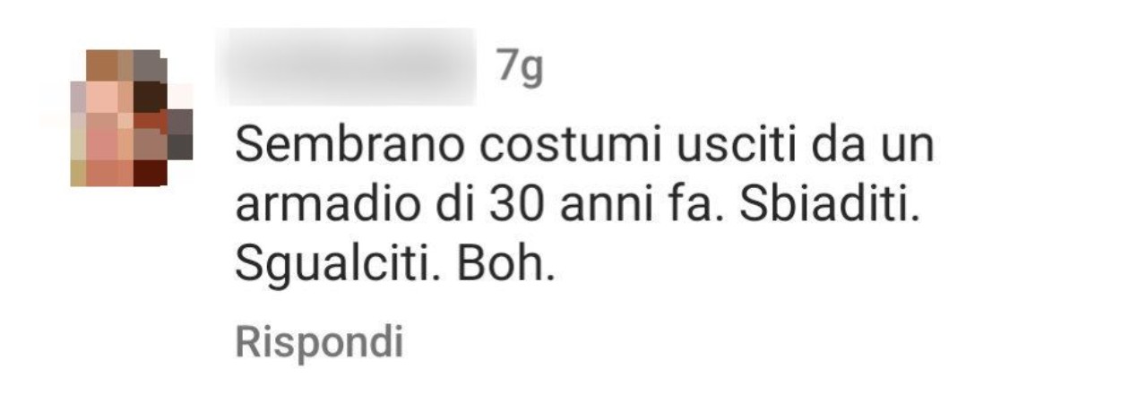 Commenti costumi Belen