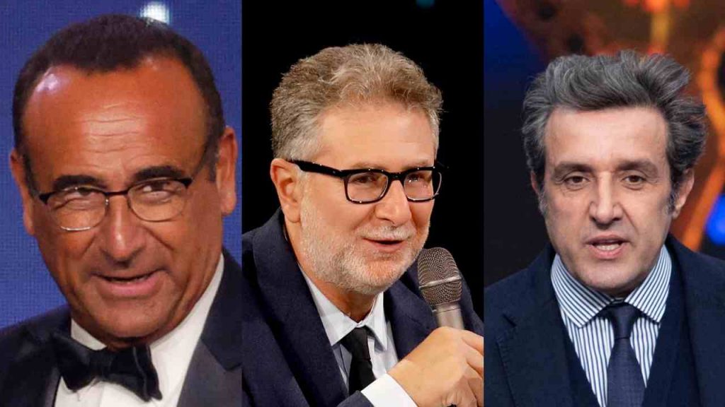 Conduttori Rai: Carlo Conti, Fabio Fazio, Flavio Insinna