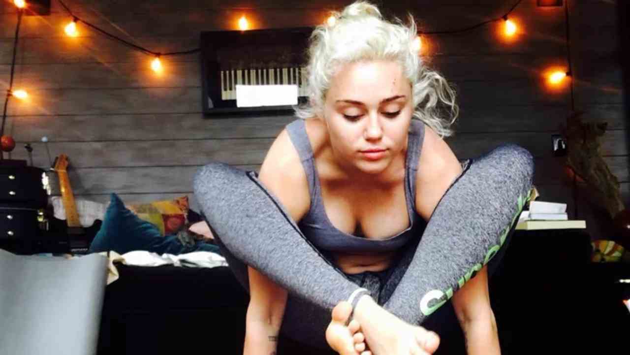 Miley Cyrus allenamento