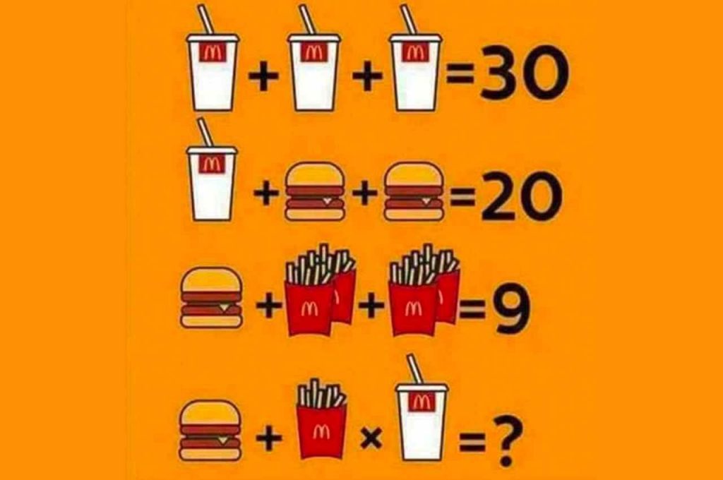 Rompicapo matematico di McDonald's
