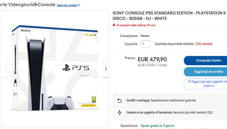 Playstation 5 al prezzo più basso di sempre