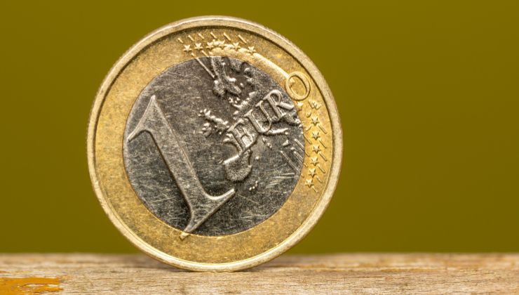 Moneta da 1 euro con errori di conio