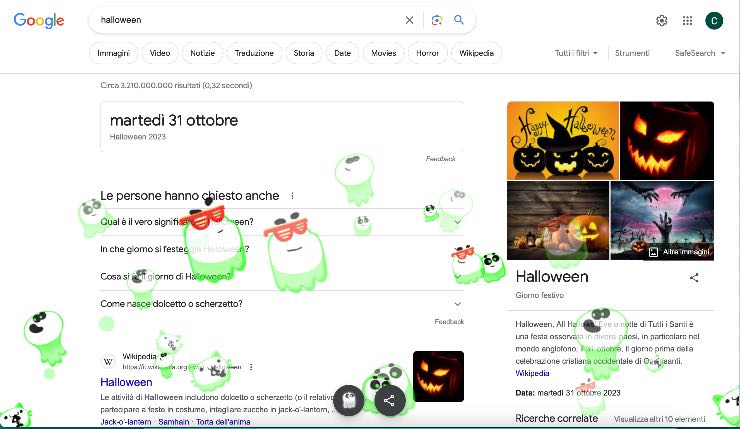 Halloween, il regalo di Google