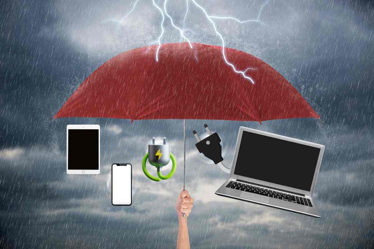 Come proteggere la tecnologia durante temporale